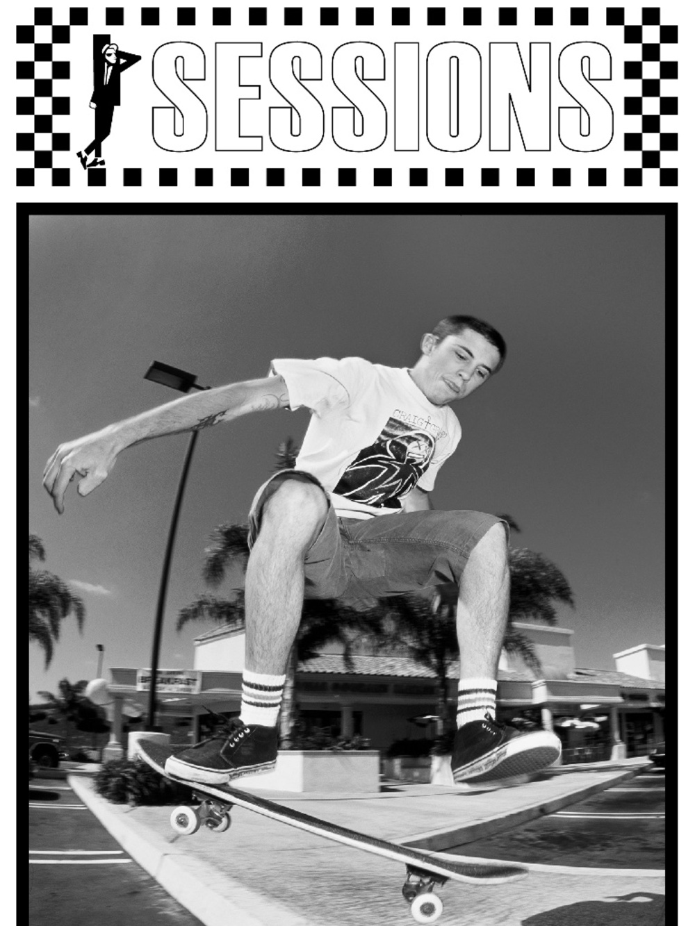 MATT HENSLEY / SESSIONS Skateboard Shop 1992 reissue T-shirt ( skateboard tee ) - Picture 6 of 6
